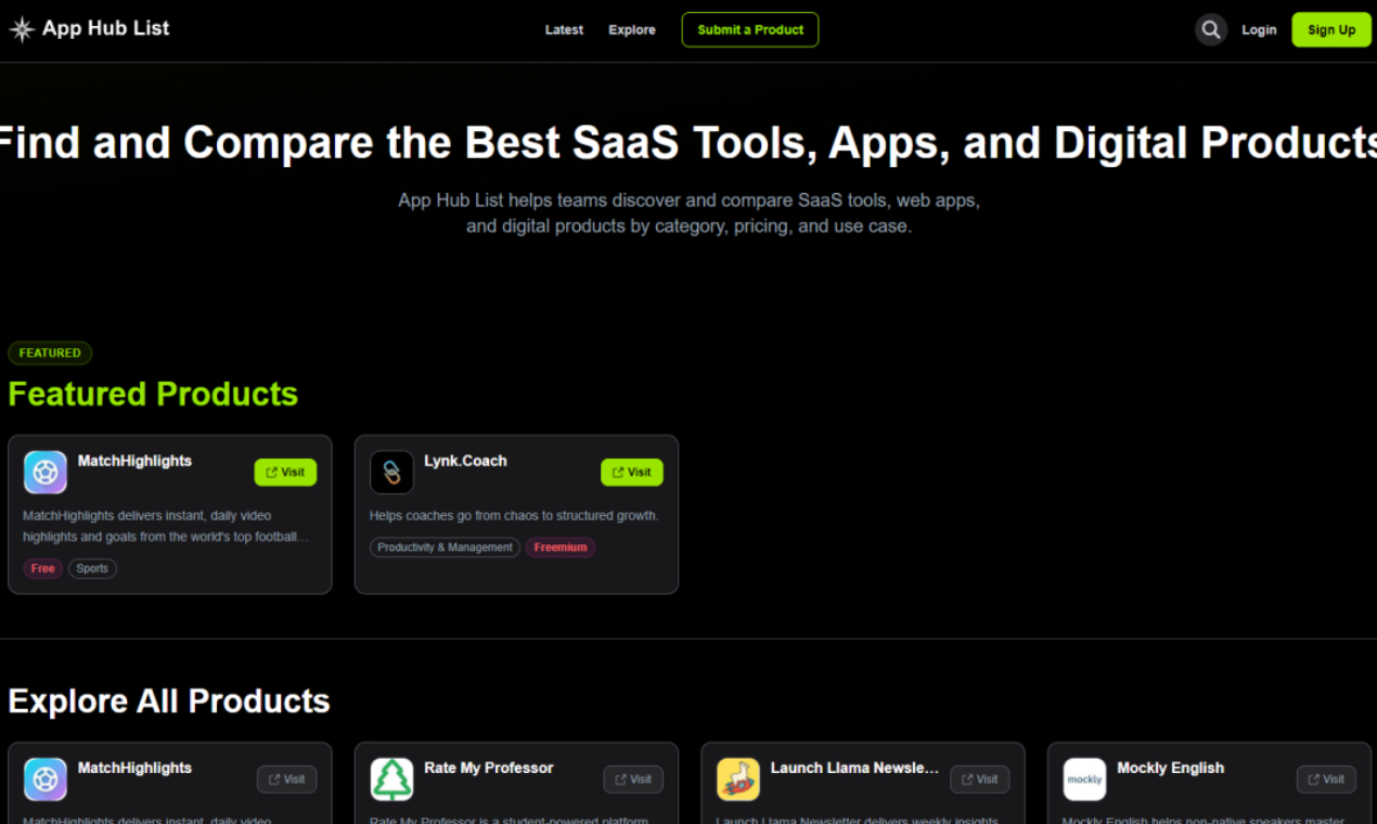 Cover image for App Hub List
