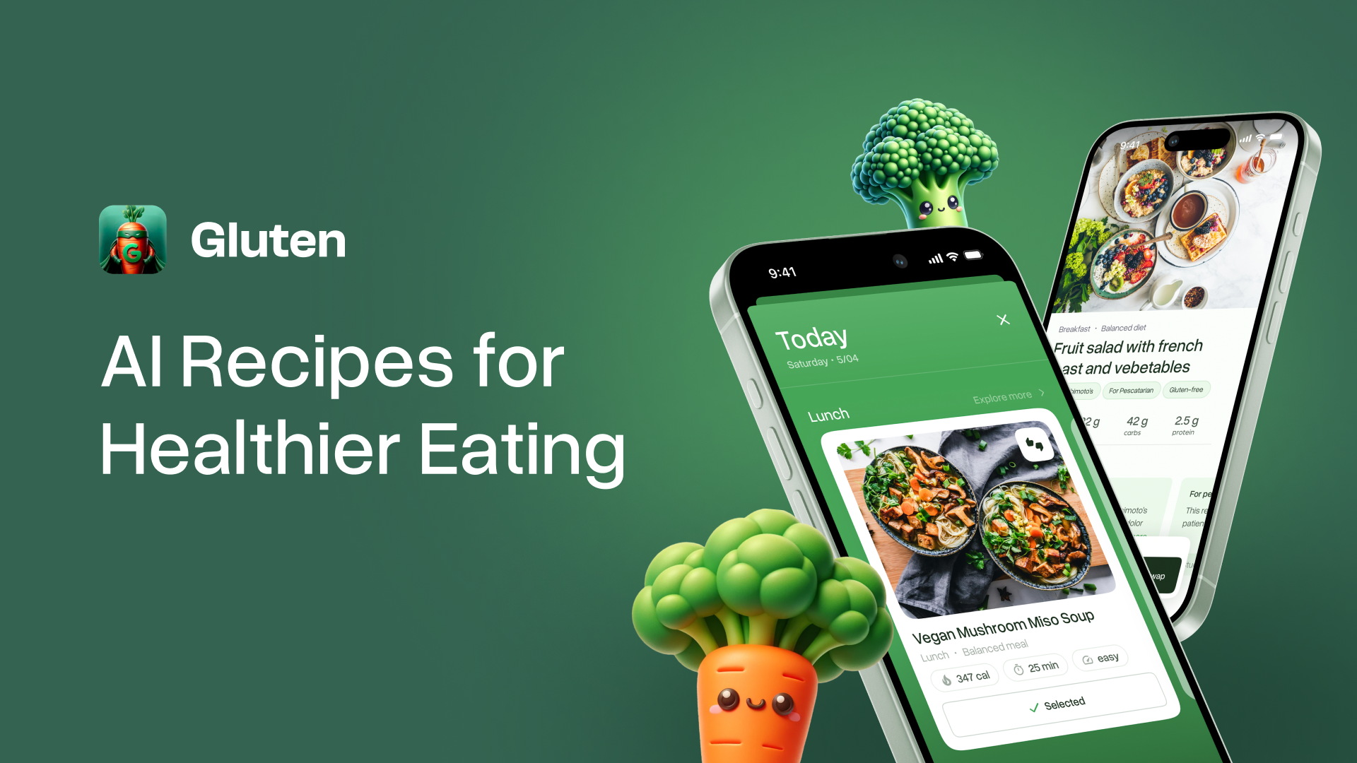 Cover image for Gluten AI is your personal AI nutrition coach.