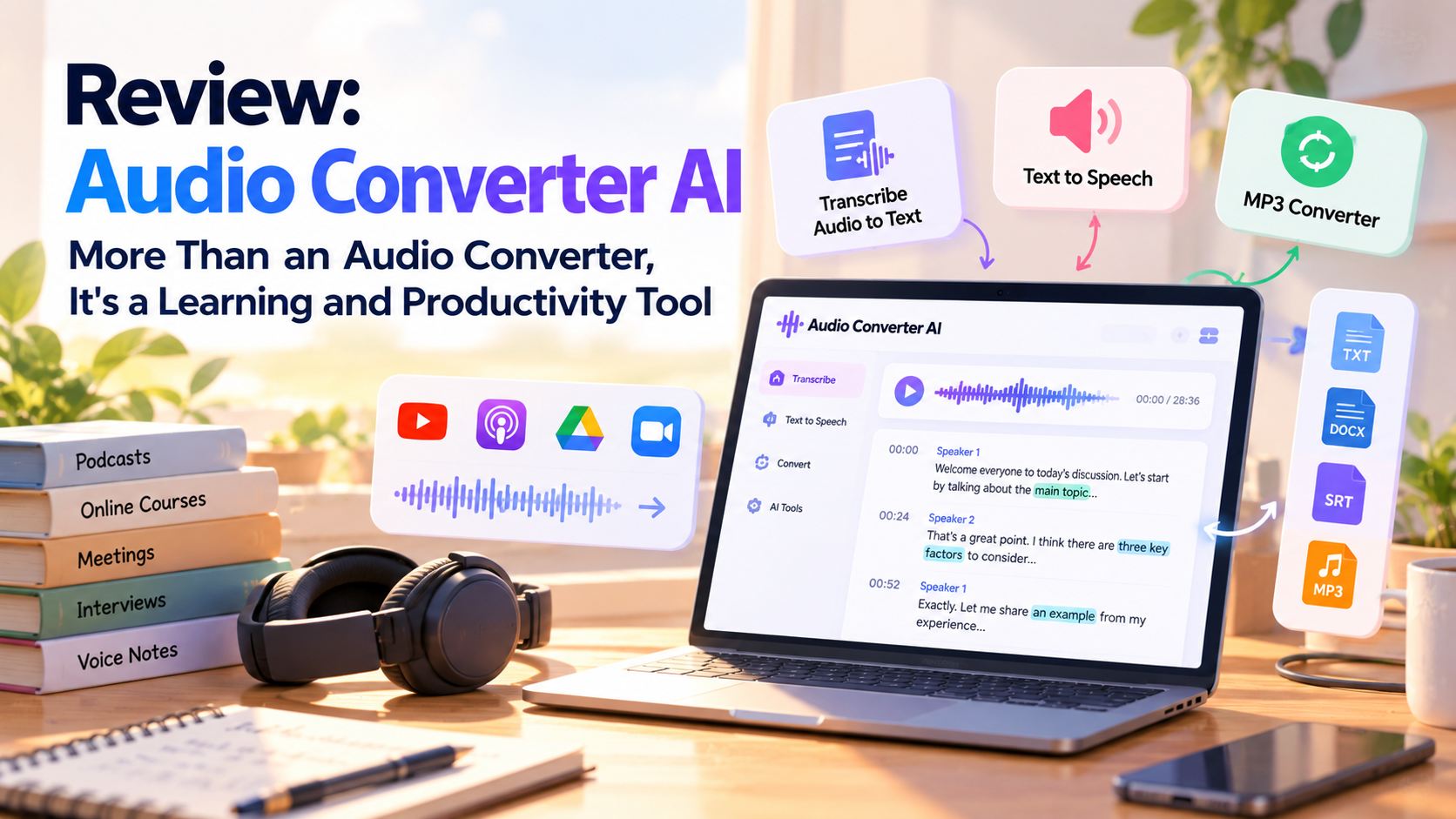 Cover image for Review: Audio Converter AI – More Than an Audio Converter, It's a Learning and Productivity Tool