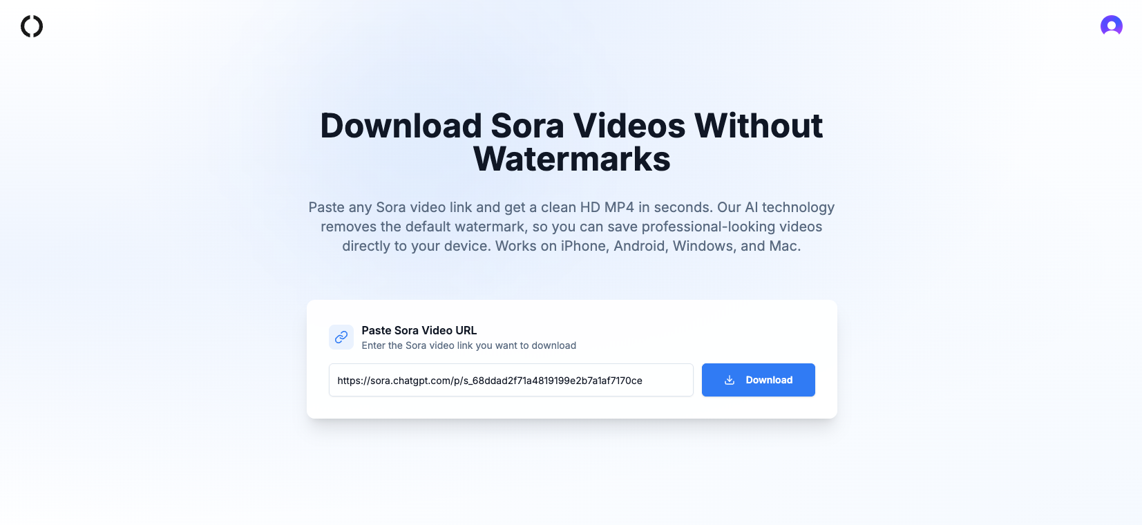Cover image for Download Sora Videos Without Watermark
