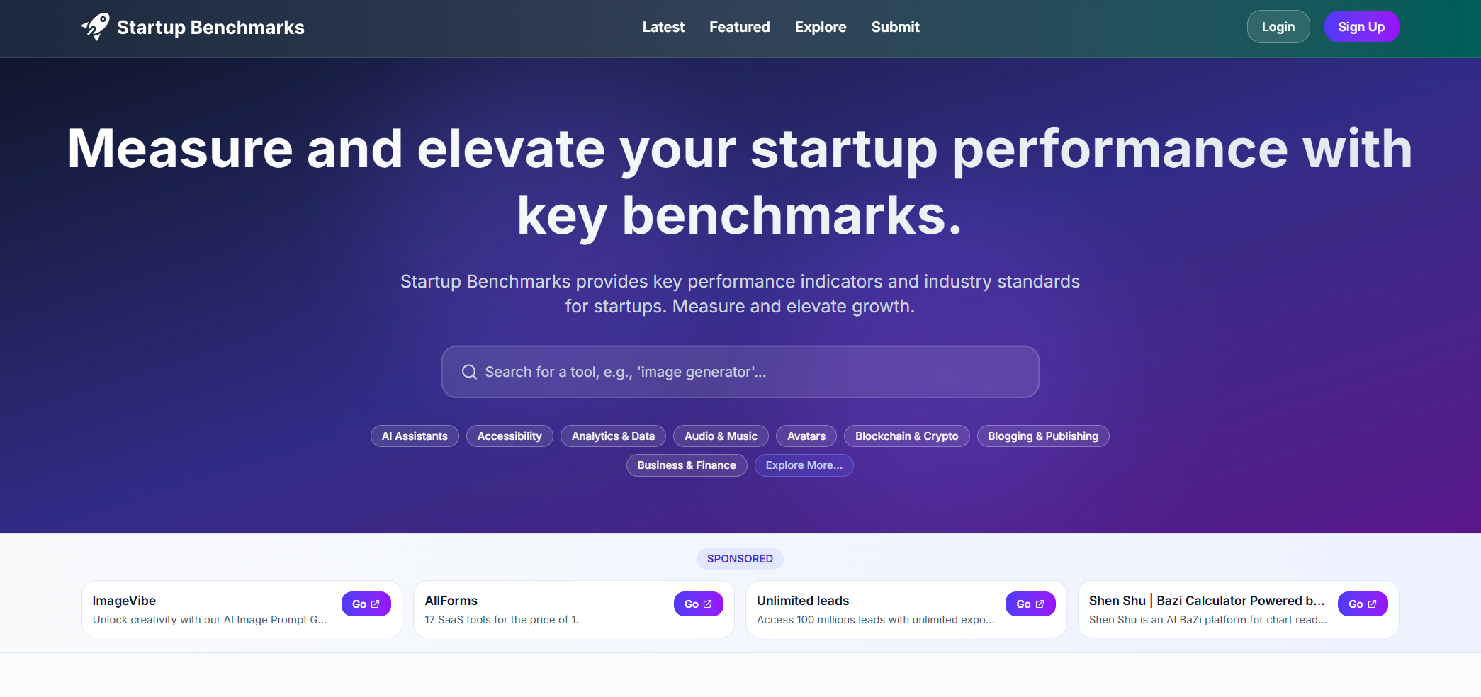Cover image for Startup Benchmarks