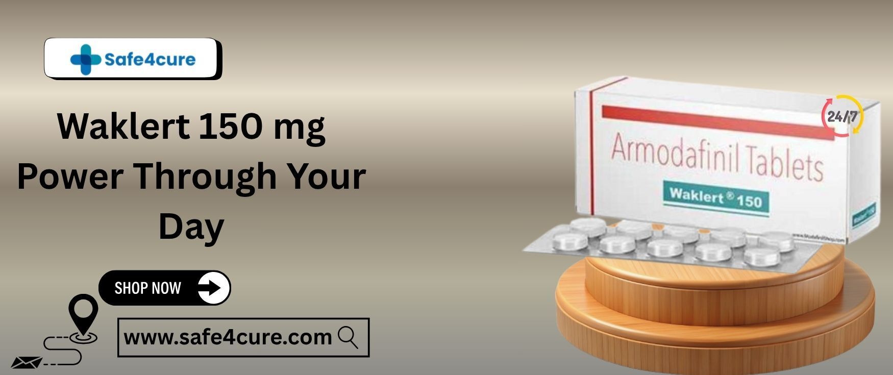 Cover image for Buy Waklert Australia for Narcolepsy and Daytime Sleepiness Relief