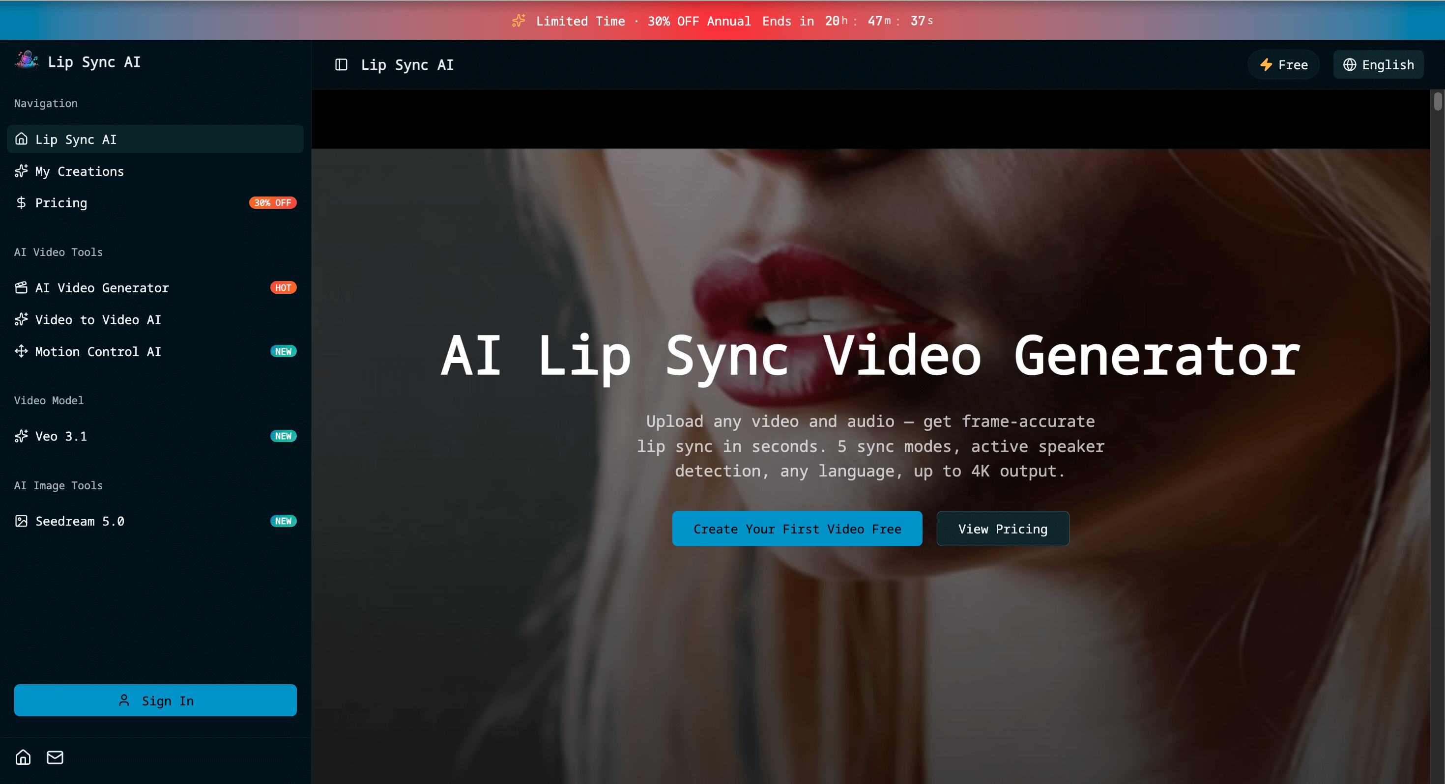 Cover image for Lip Sync AI - Free AI Lip Sync Video Generator Online