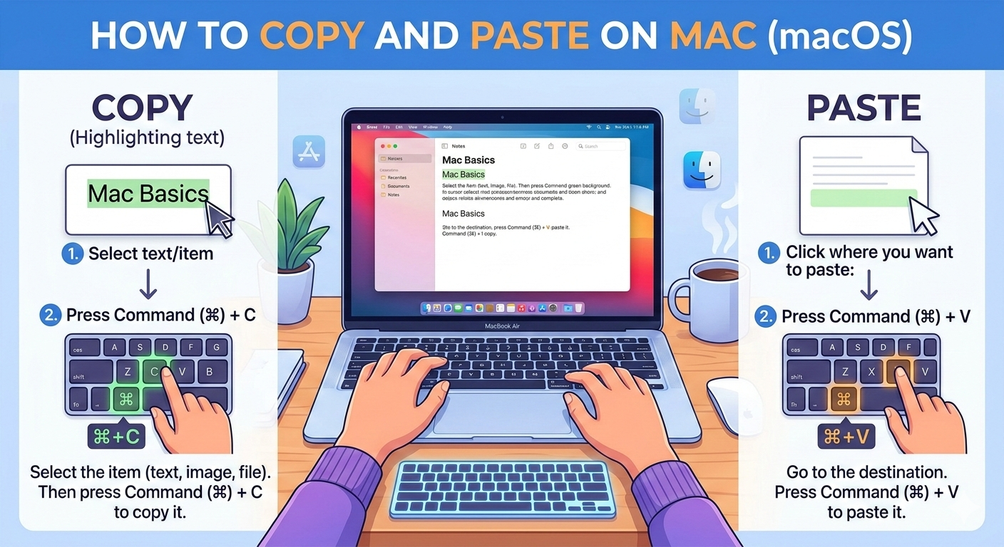 Cover image for How to Copy and Paste on Mac