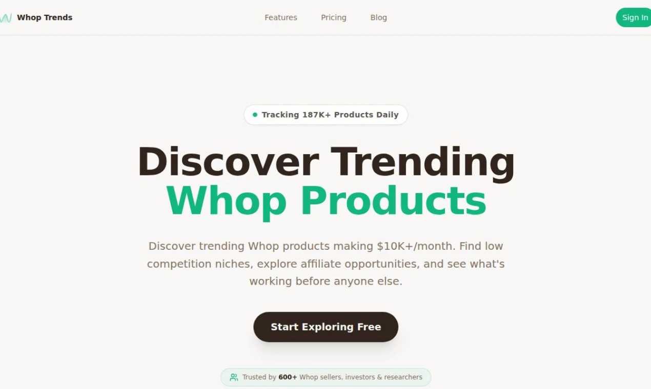 Cover image for Whop Trends