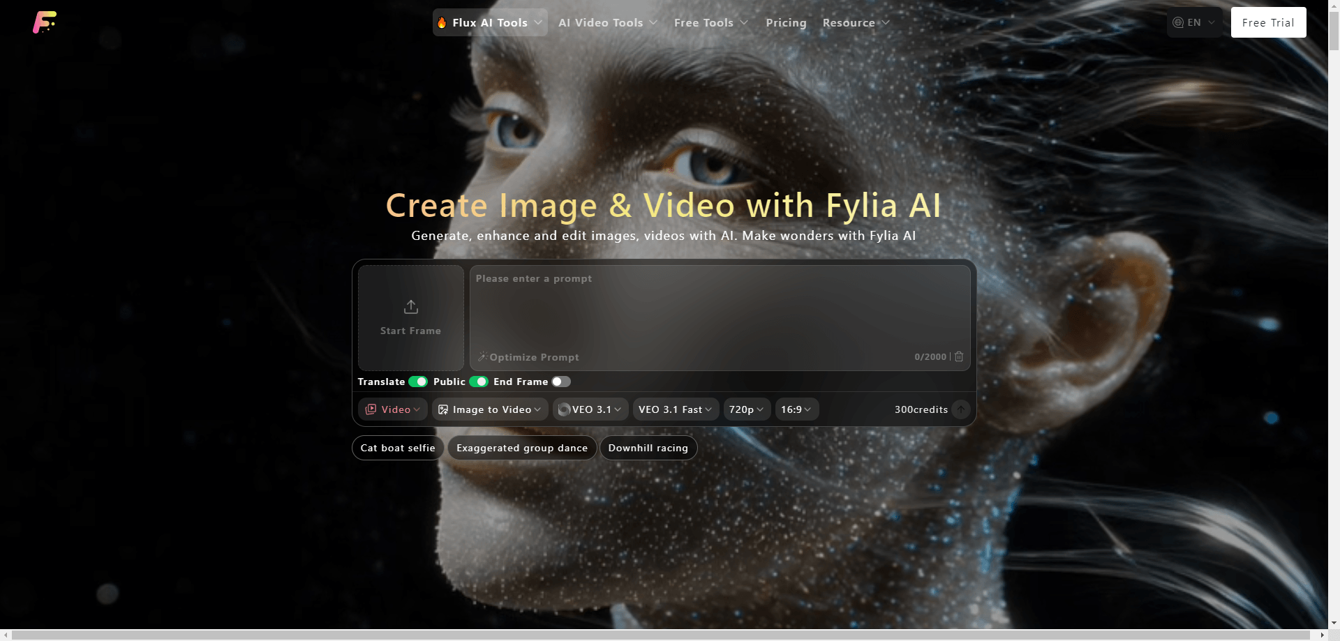 fylia ai page screenshot