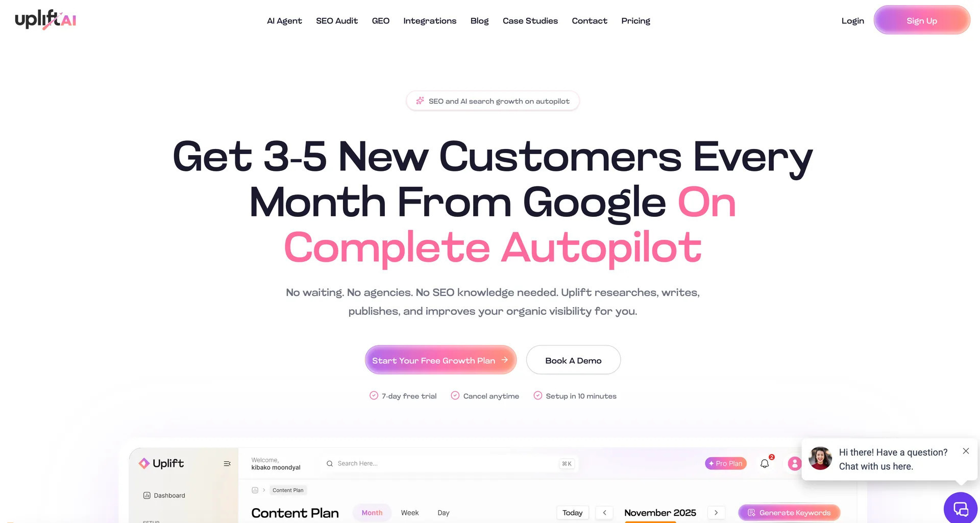 Cover image for UpliftAI SEO on Autopilot