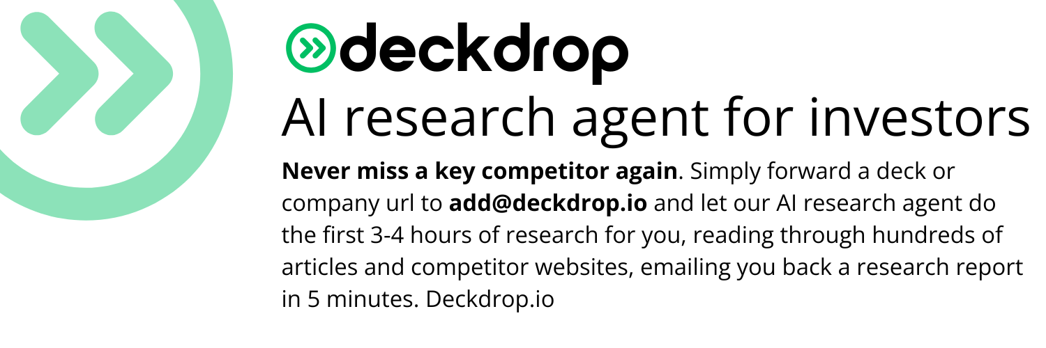 Cover image for Deckdrop instantly turns any pitch deck or startup URL into a full competitive and market analysis.