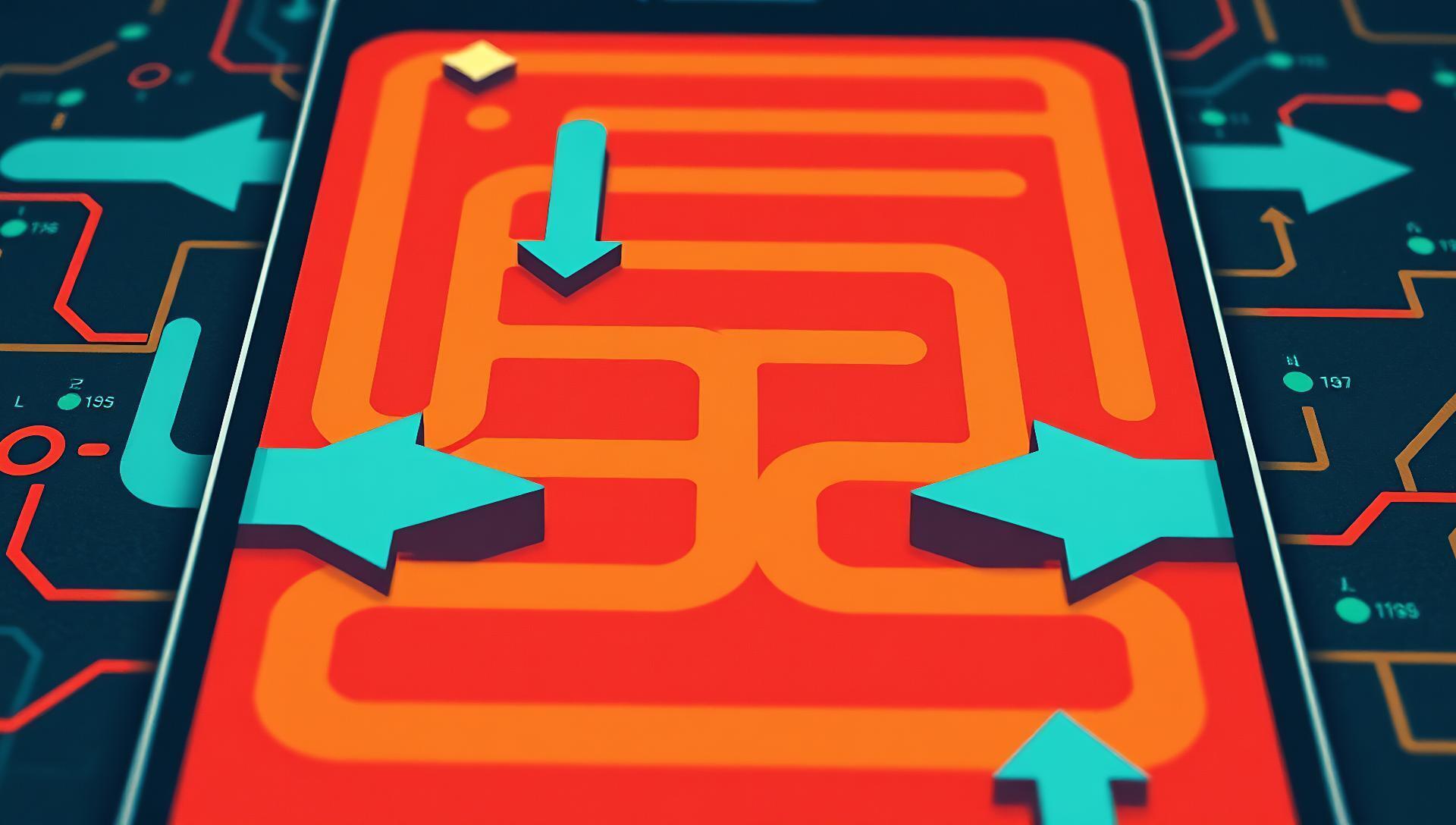 Orisuji: An iOS Maze Game Solved by Folding Your Phone