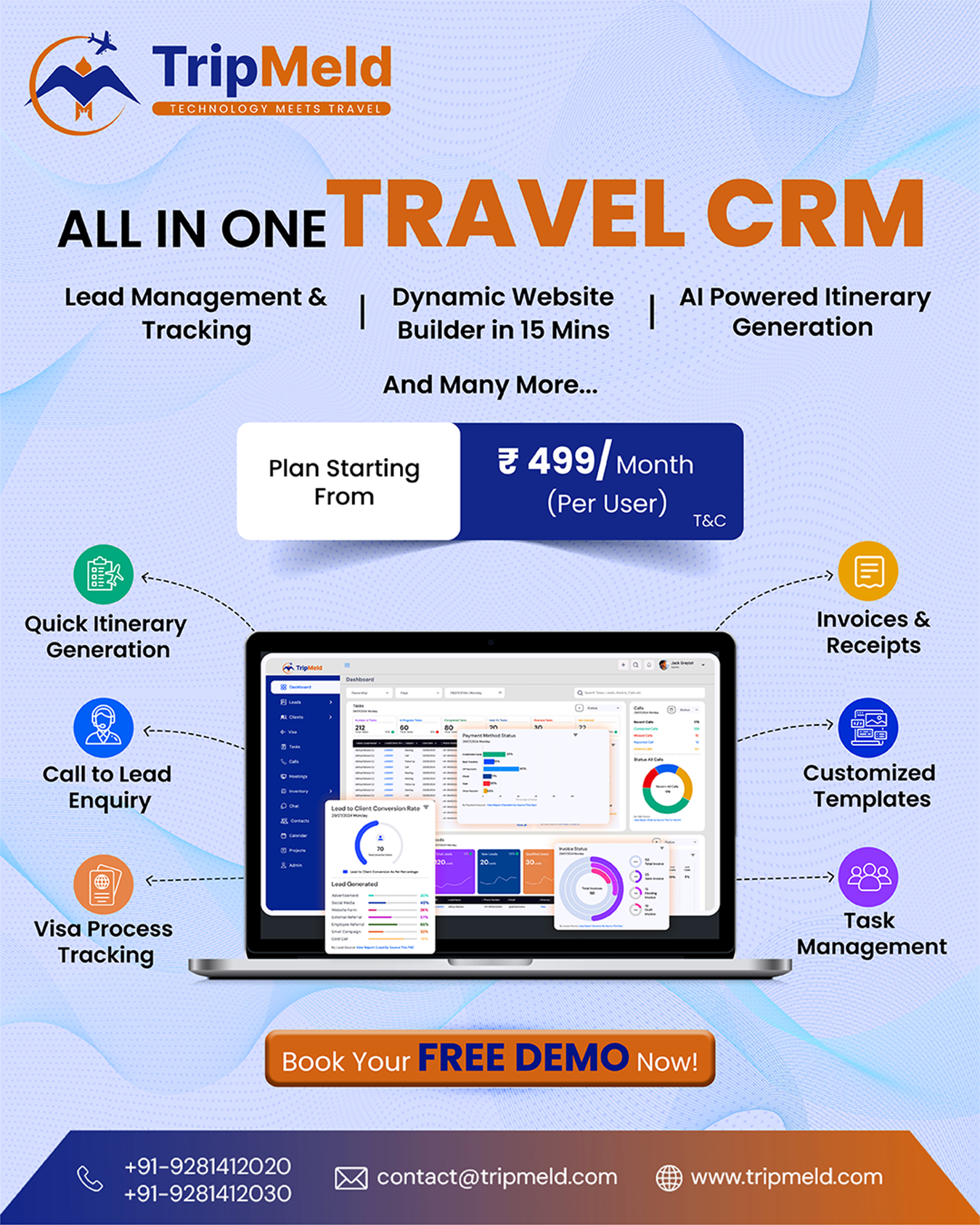 Cover image for Best travel CRM Software in india