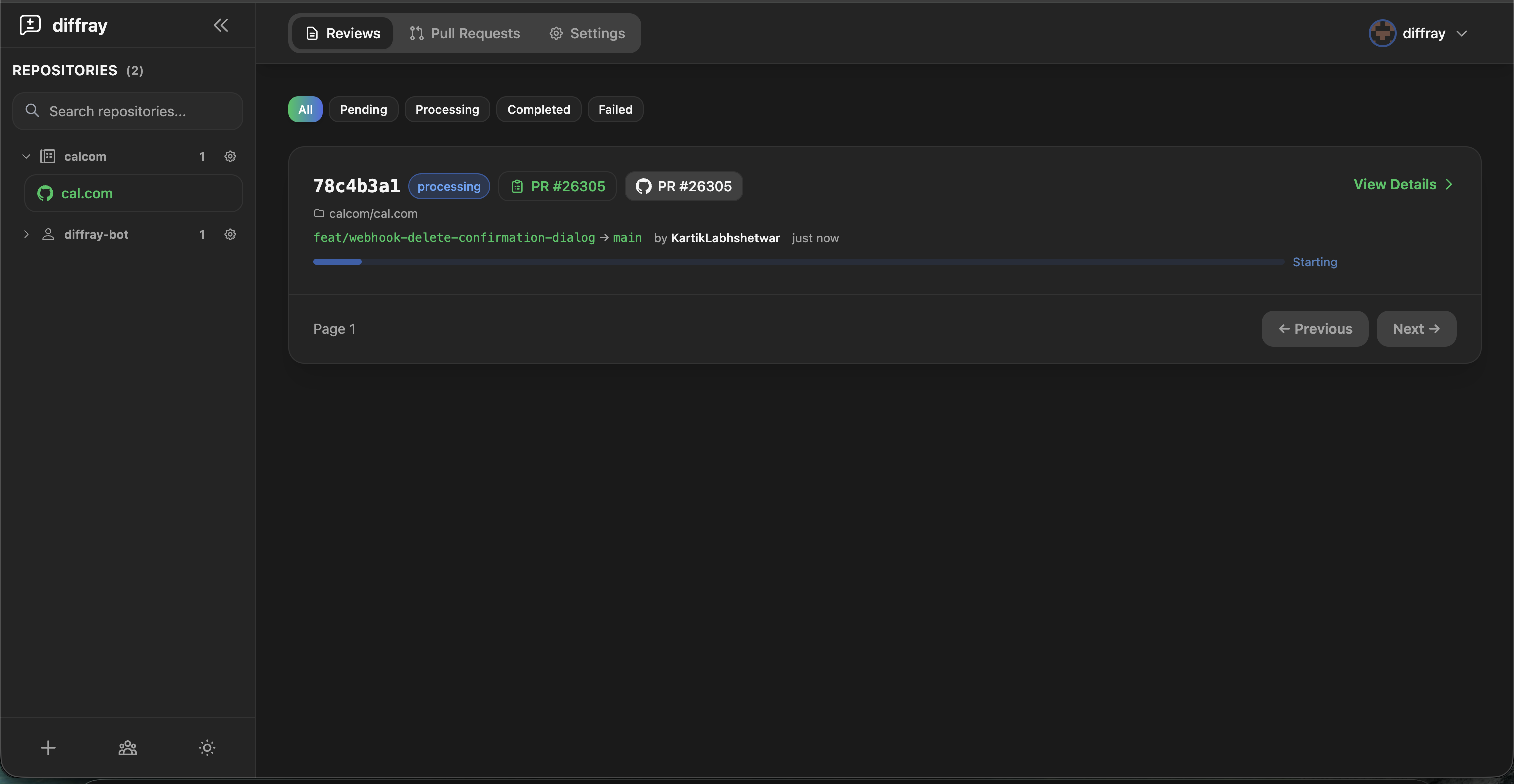 Cover image for diffray