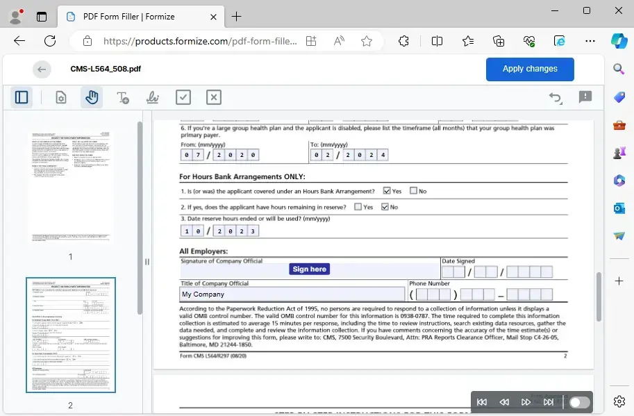 AI Tool Fills PDFs with Client-Side AI