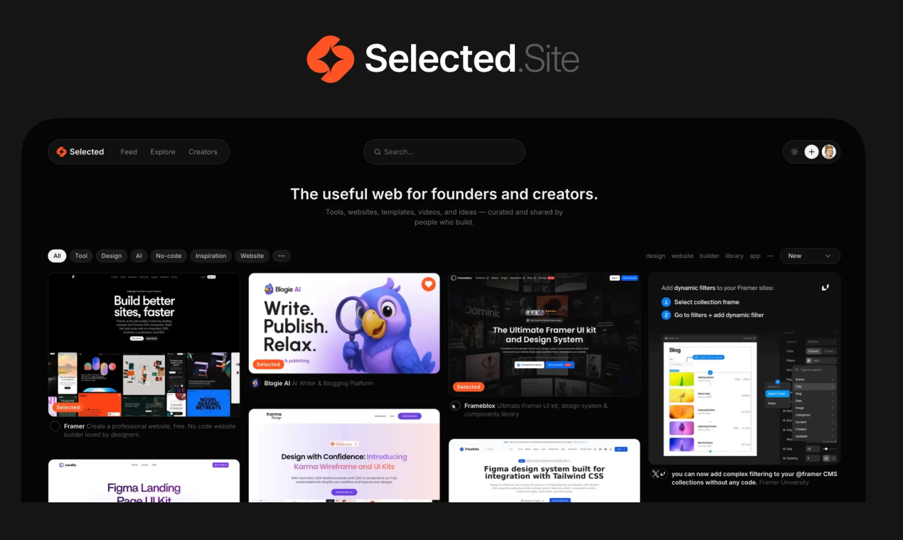 Cover image for Selected Site