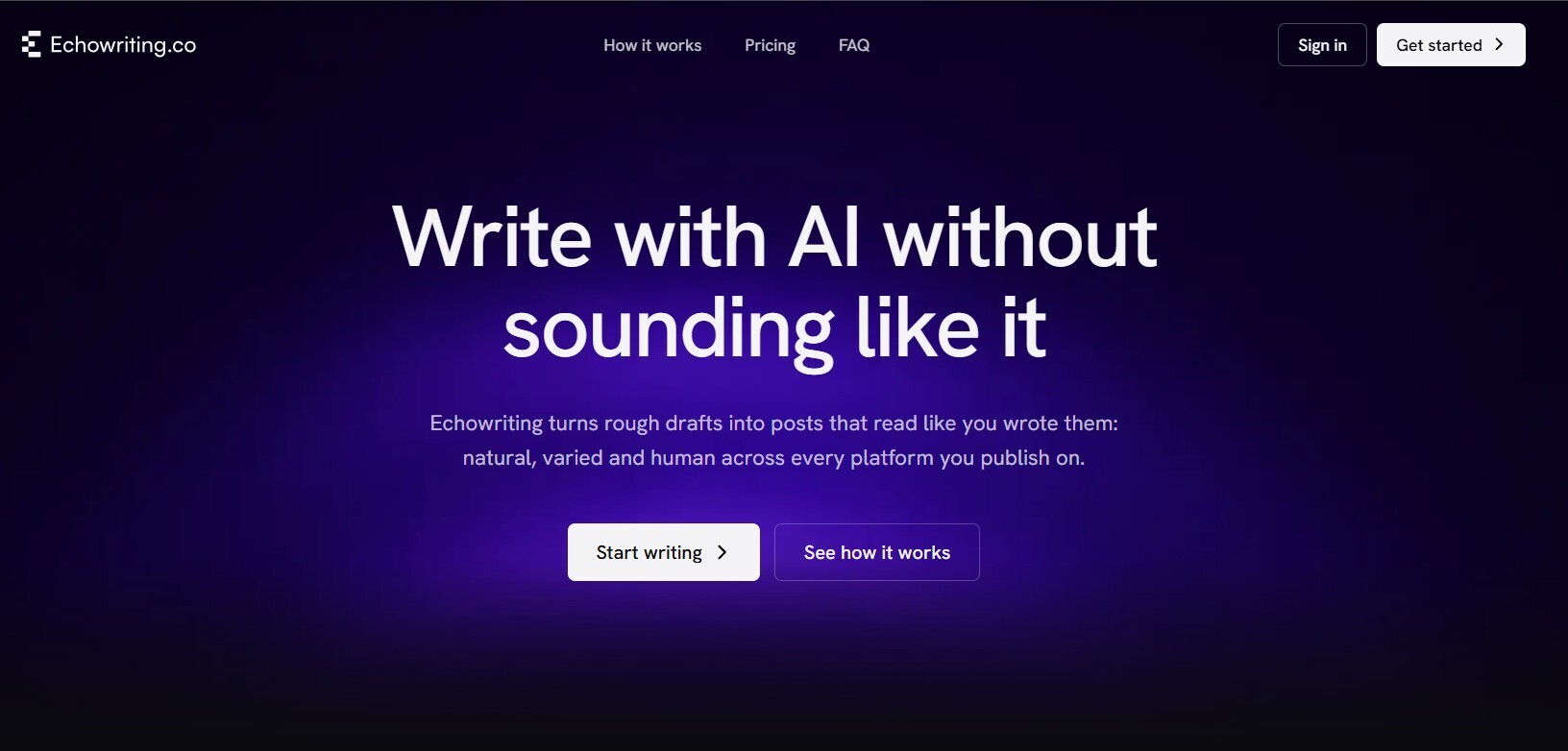 Cover image for EchoWriting – AI Writing Assistant That Writes in Your Voice