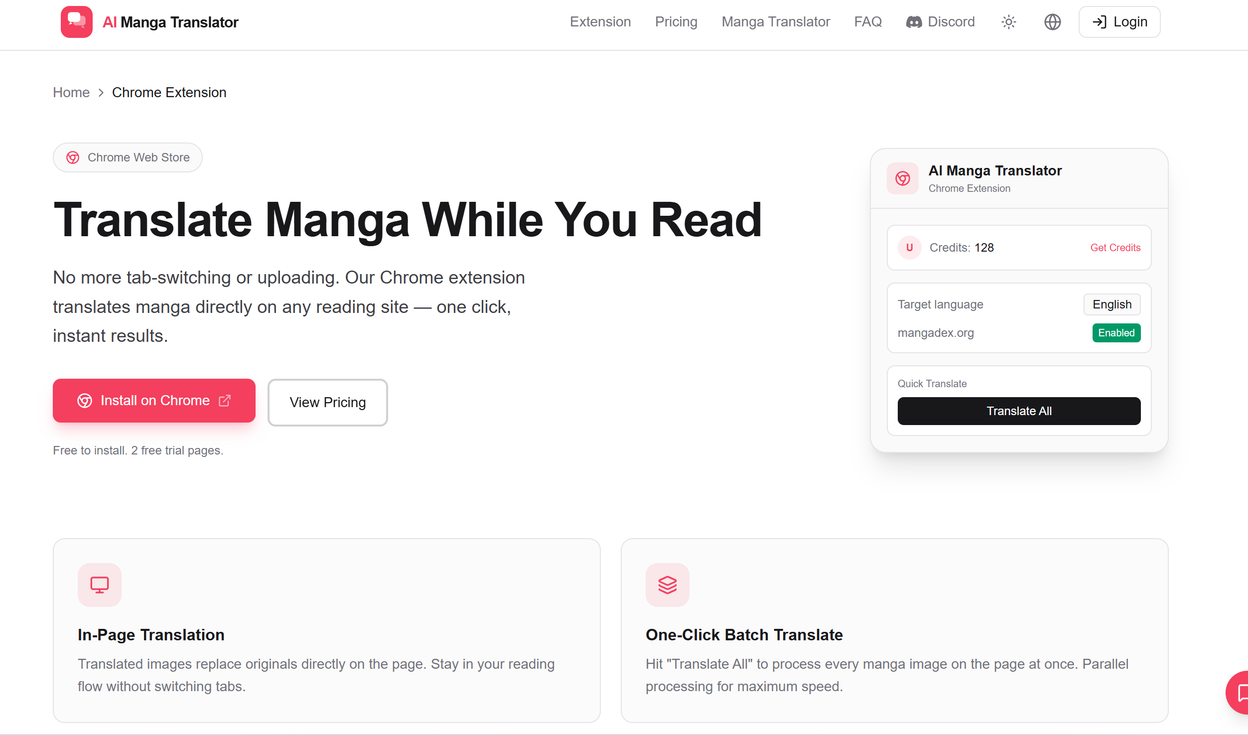 best AI manga transaltor chrome extension setup