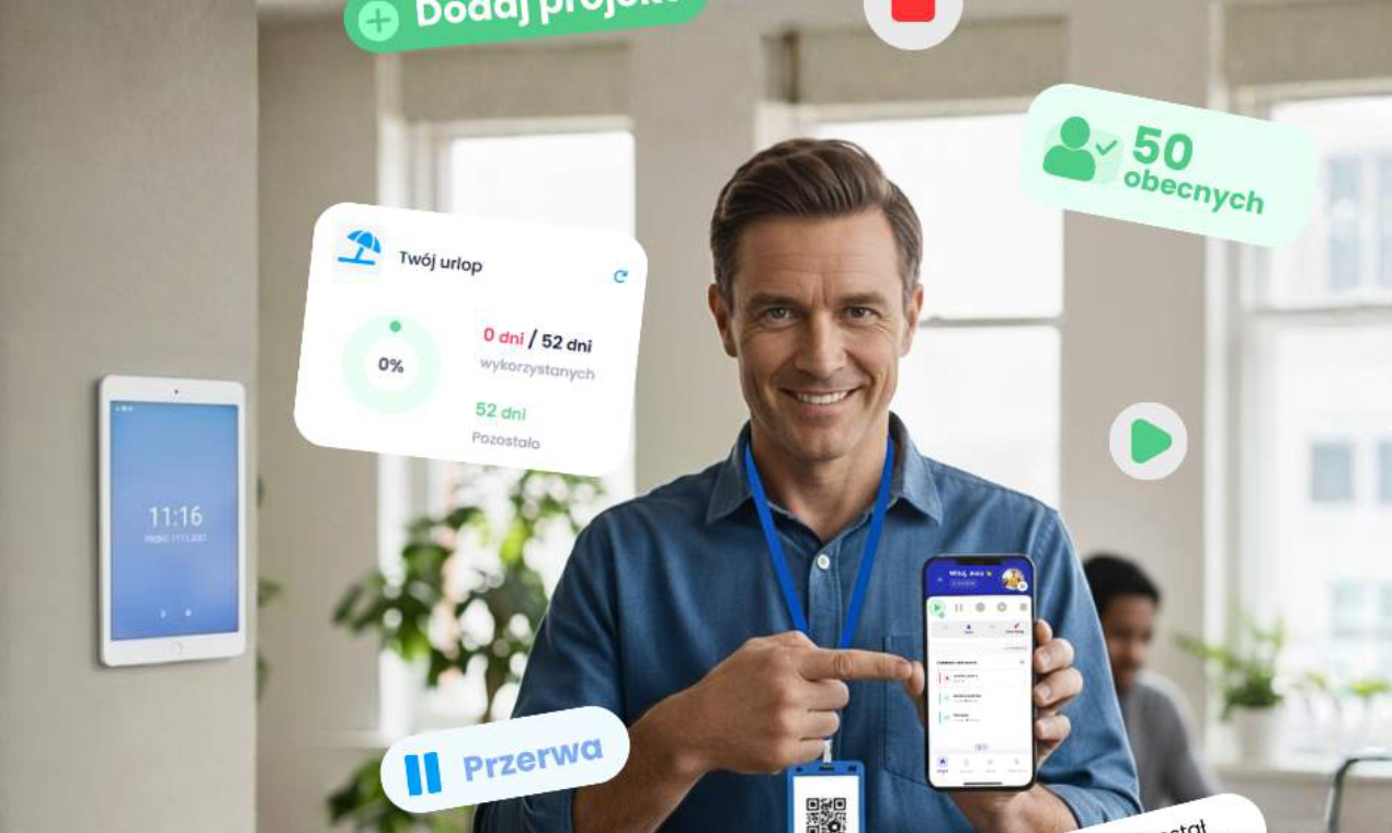 Cover image for RCPonline - system do rejestracji czasu pracy przez Internet