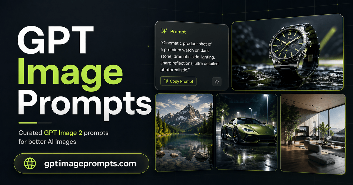 Cover image for GPT Image Prompts: A Better Way to Start Your Next AI Image