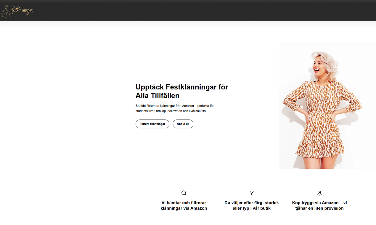 Cover image for Festklänningar