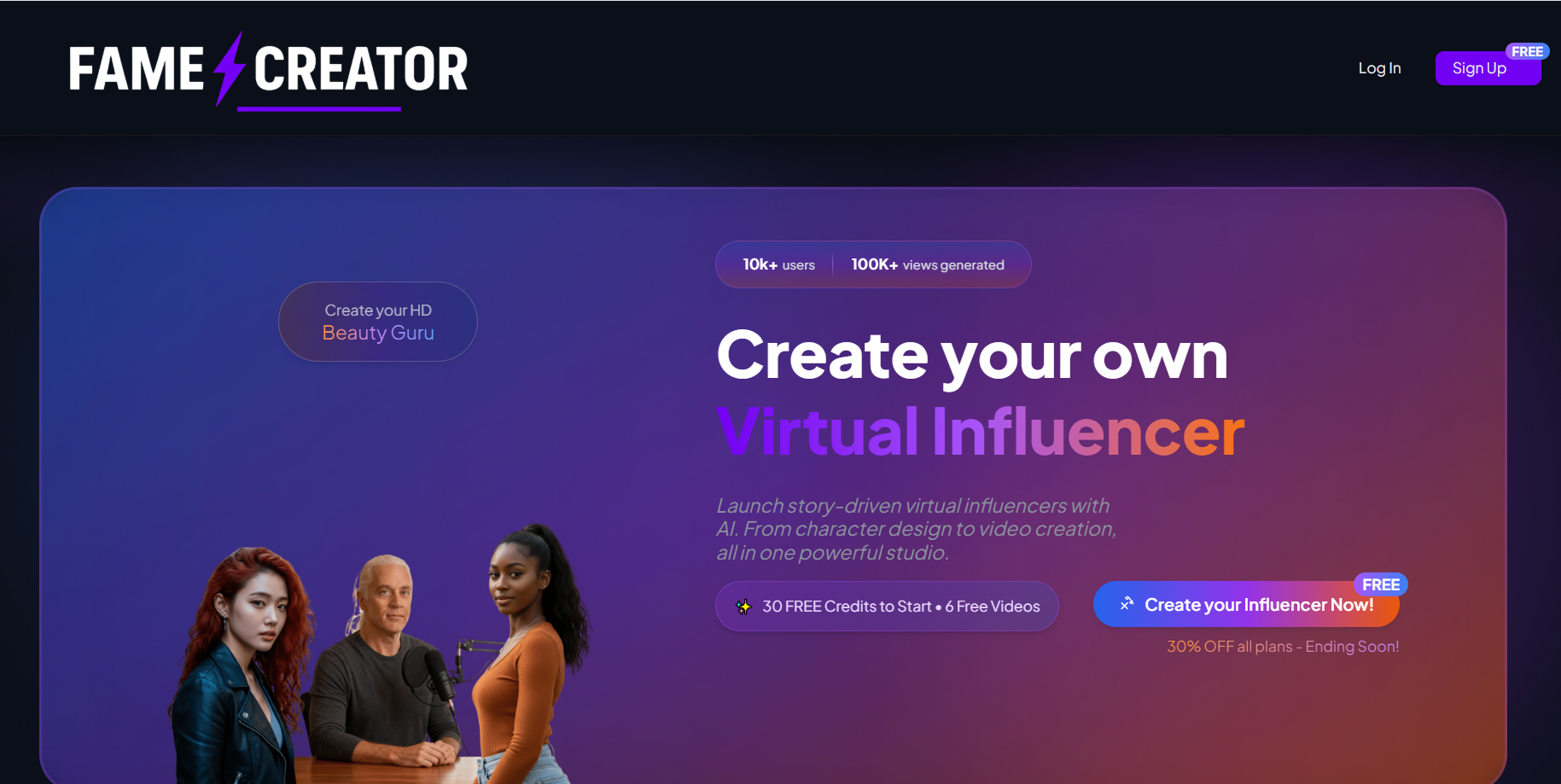 Cover image for Fame Creator: Create your own Virtual Influencer