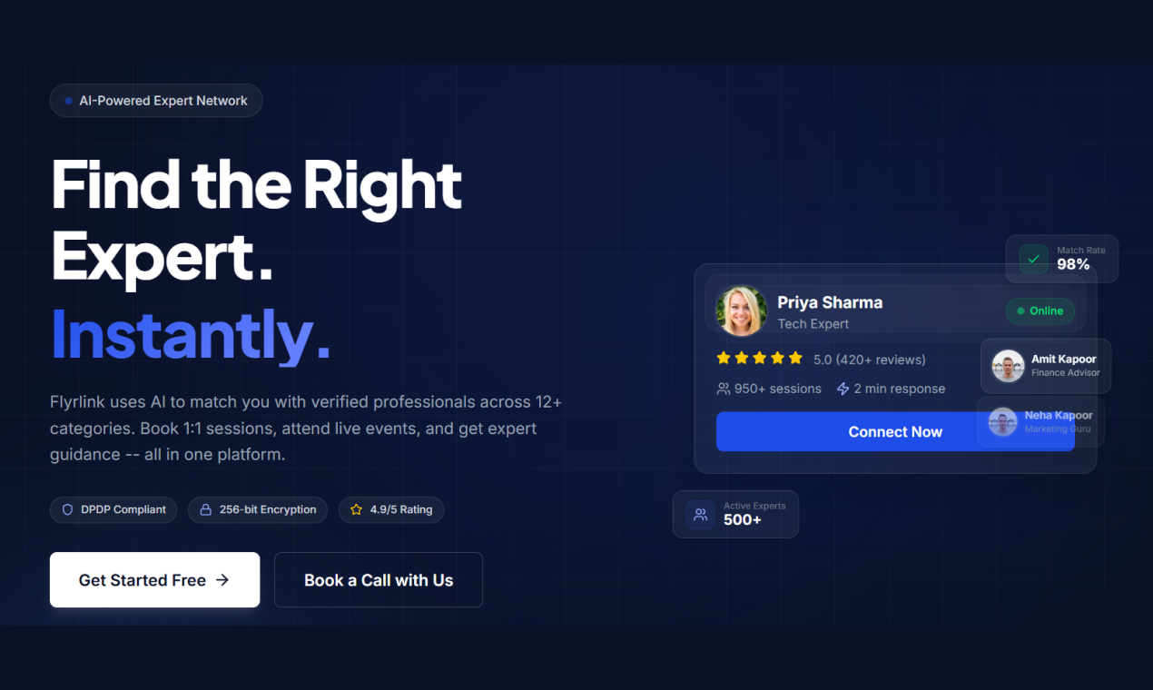 Cover image for Flyrlink-Find the Right Expert. Instantly