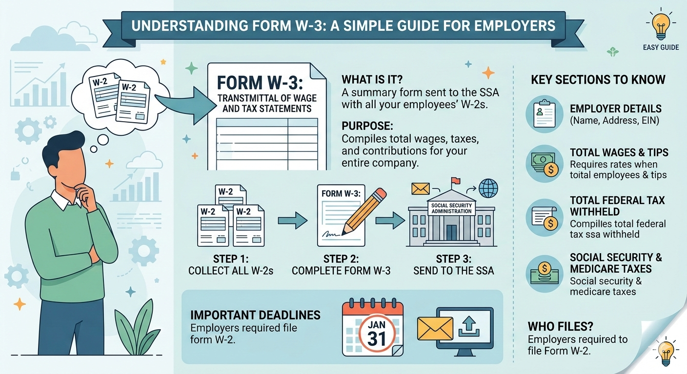 Cover image for Understanding Form W-3: A Simple Guide for Employers