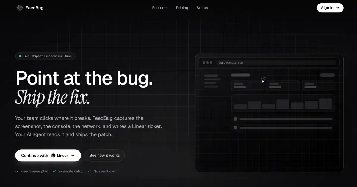 Cover image for Feedbug