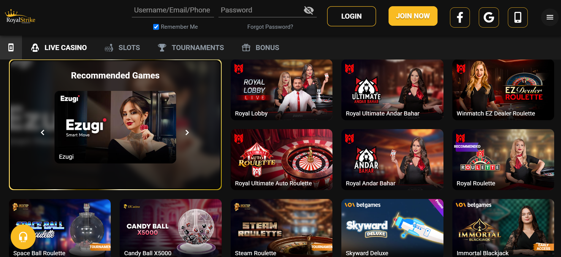 Cover image for Royalstrike Sign Up and Login Resource