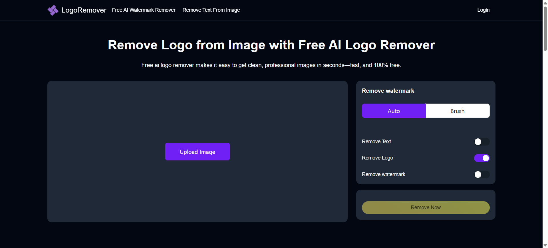 Cover image for Free AI Logo Remover-LogoRemover AI (no sign-up)