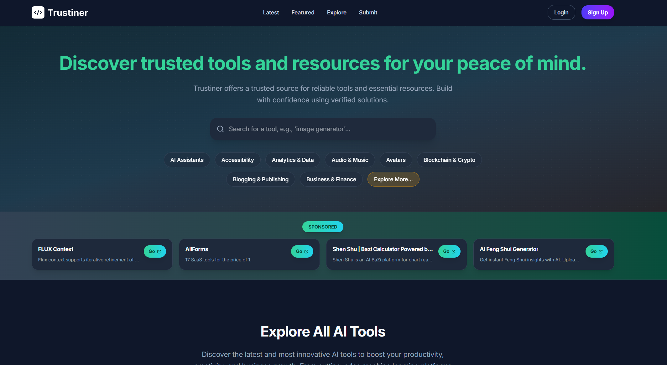 Cover image for Trustiner: Your Go-To Platform for Verified AI Tools and Trusted Resources