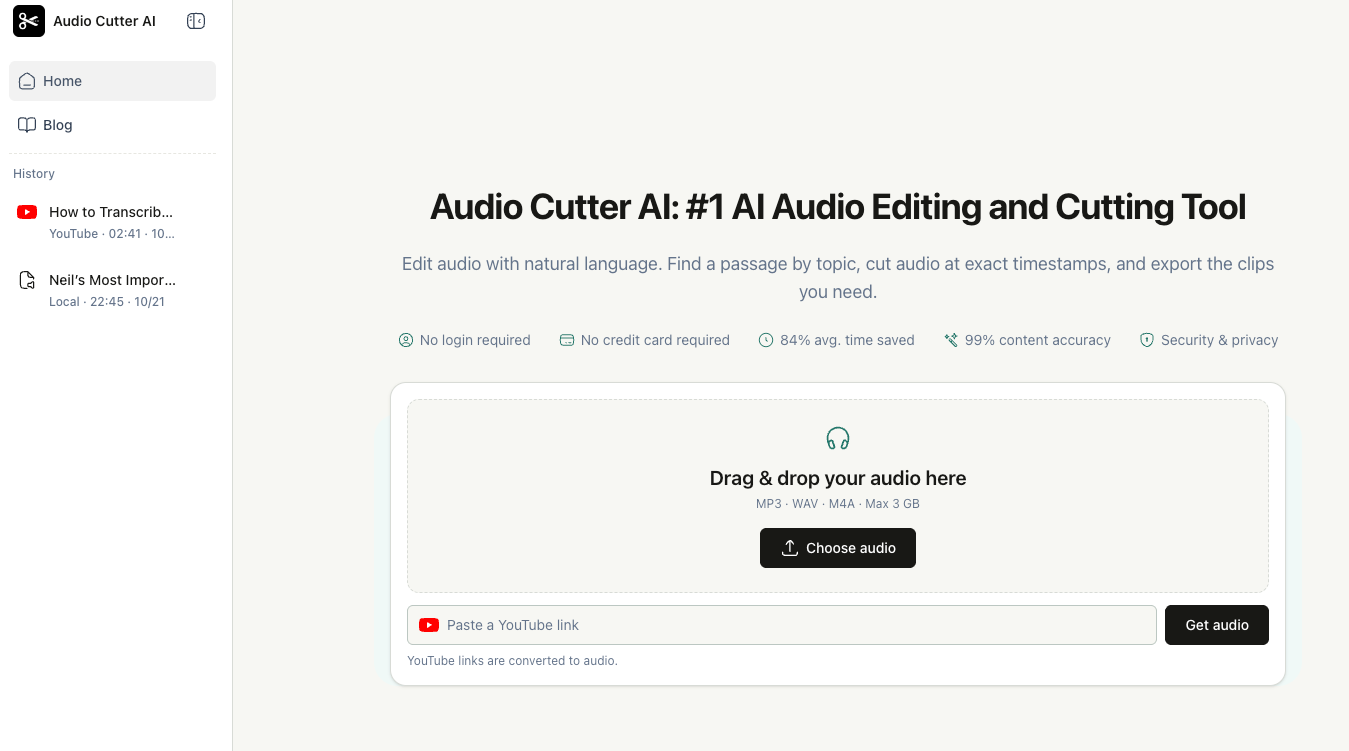 Audio Cutter AI: Cut and Edit Audio Using Natural Language