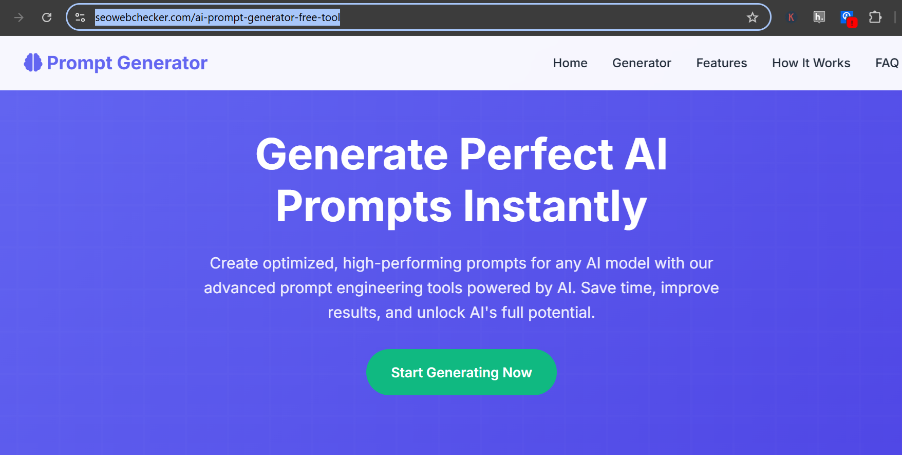 Cover image for Unlock AI’s Full Potential: A Deep Dive into SeoWebChecker’s Free AI Prompt Generator