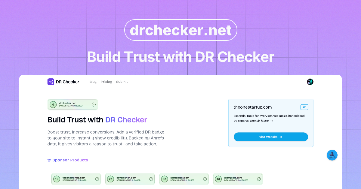 Cover image for Build Trust with DR Checker