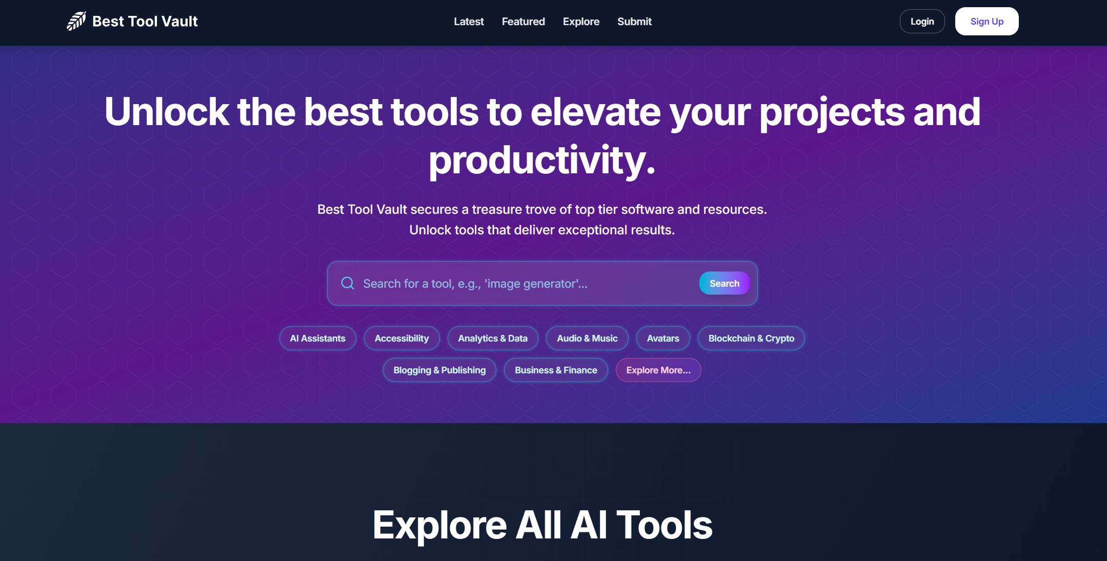 Cover image for Best Tool Vault: Your Ultimate Destination for Top-Tier AI Tools and Software