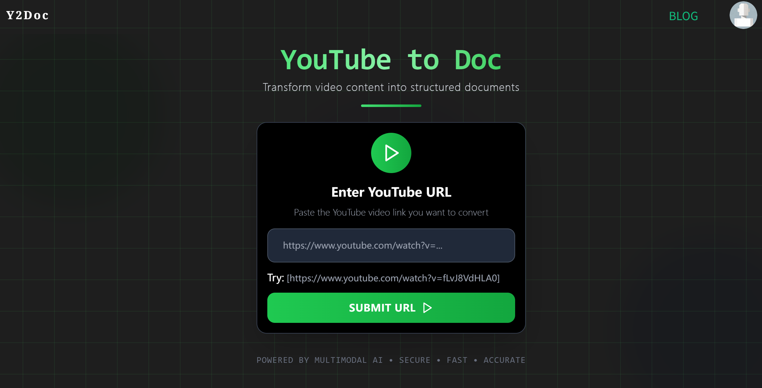 Cover image for Y2Doc: Turn Long YouTube Lectures into Structured Notes Instantly