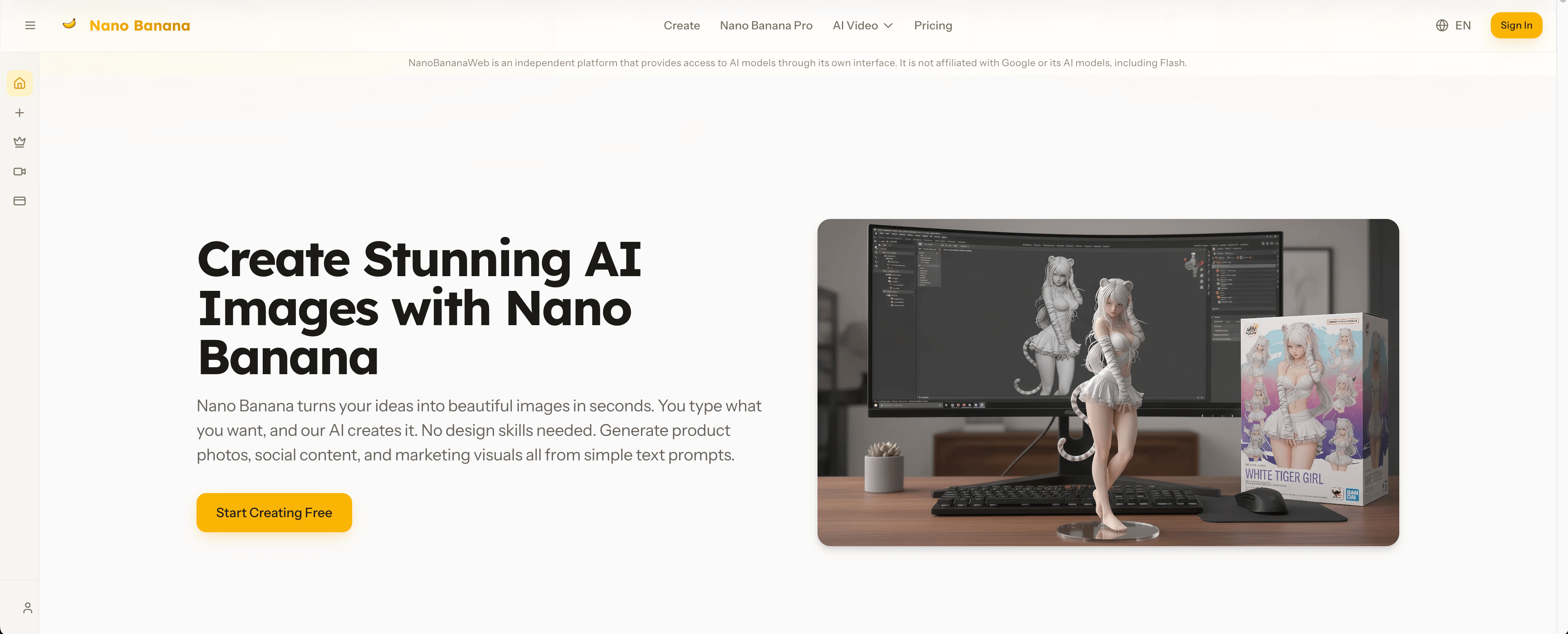 Cover image for Nano Banana Web — Create Stunning Visuals with Simple Prompts