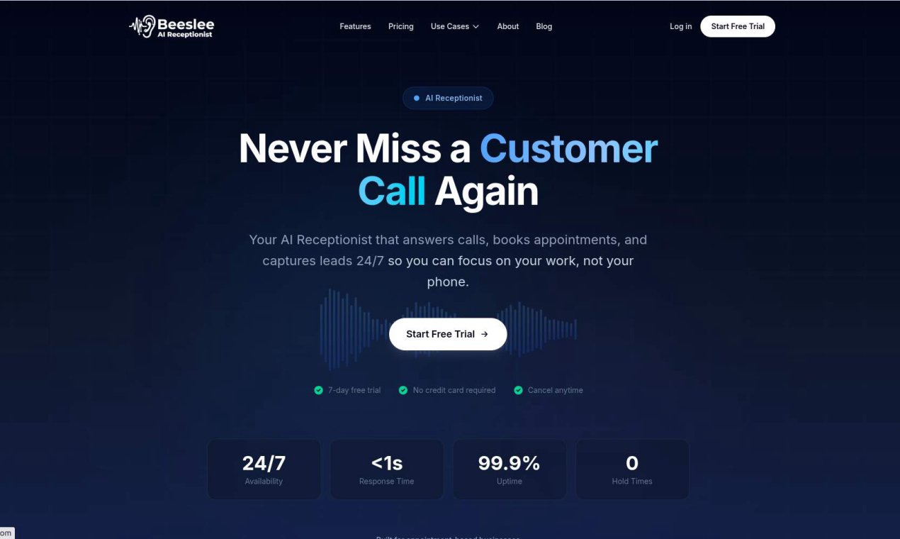 Cover image for Beeslee AI Receptionist