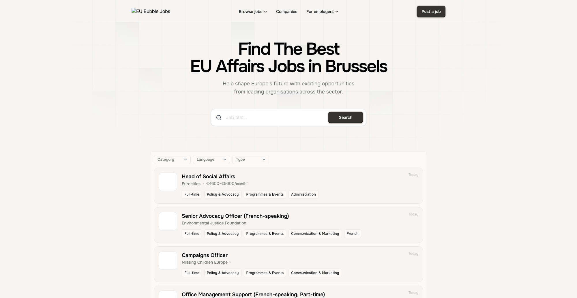 Cover image for Jobs in Brussels is your premier destination for discovering top EU affairs job opportunities in the heart of Europe.