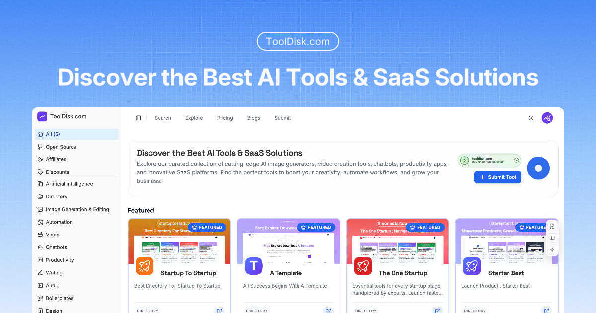 Cover image for Discover the Best AI Tools & SaaS Solutions