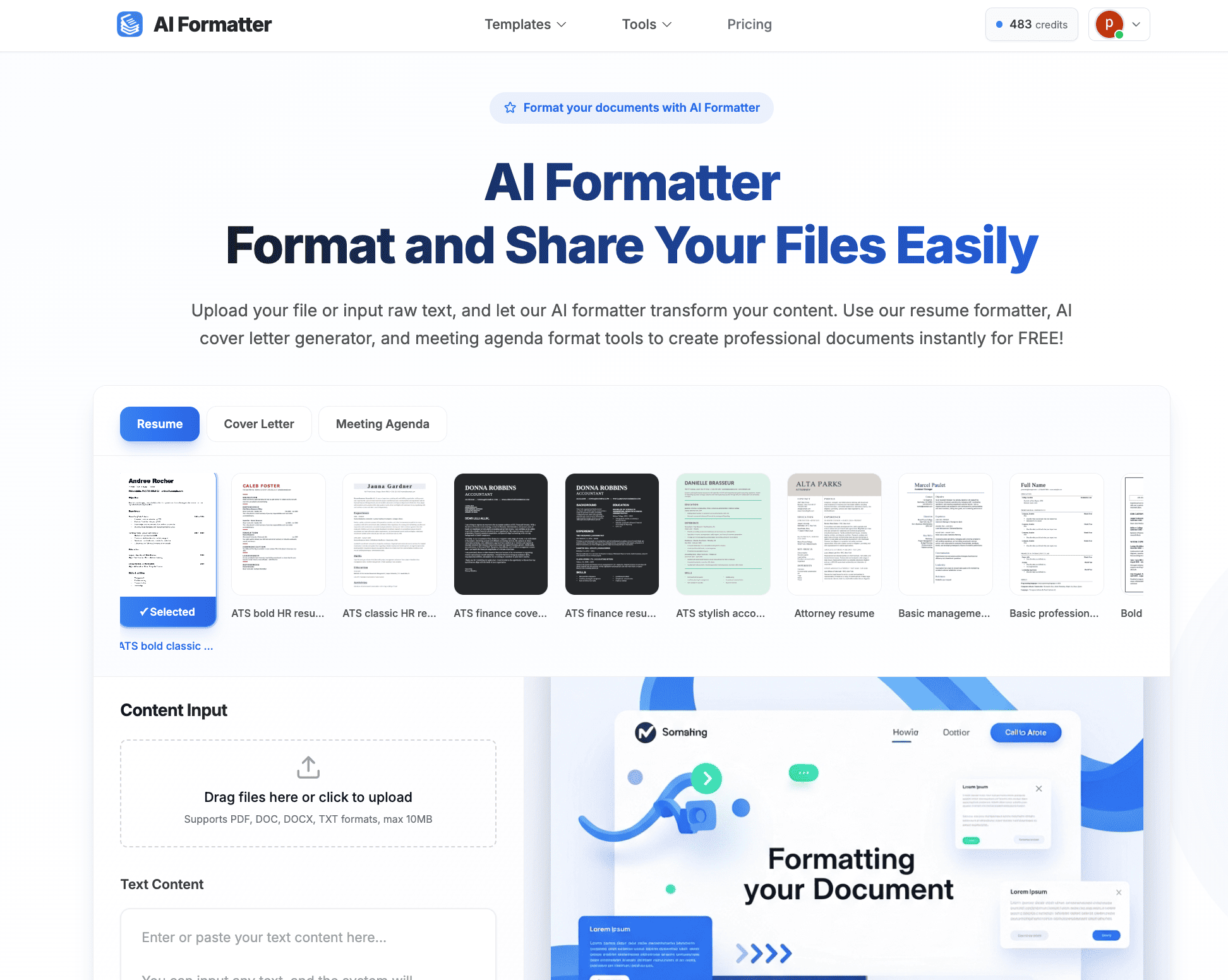 Cover image for AI Formatter