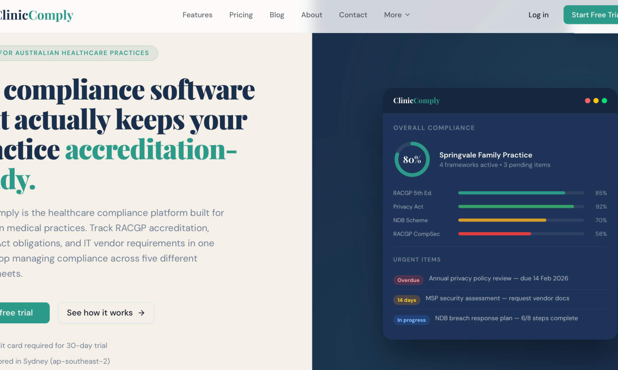 Cover image for Clinic Comply